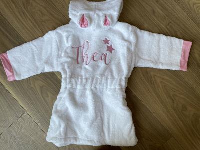 Baby Girl Personalized Bathrobe Gift Set